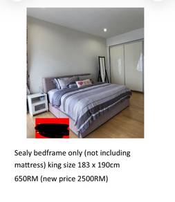 Bed frame without mattress