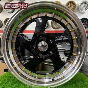 Rotiform Wheels ROTIAH01 17-Inch Civic City Black