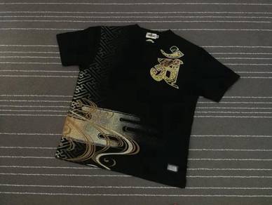 Karakuri tamashi emboidry tee saiz xl