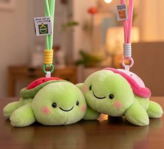 Kawaii Perfume Scent Fruit Turtle Plushie Keychain