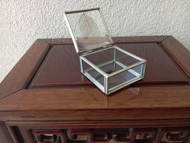 Antique Mini Glass Display Box