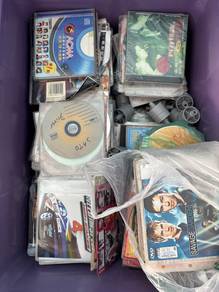 Cd and dvd of music and movie