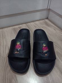 Polo Ralph Lauren Bear Slides Black