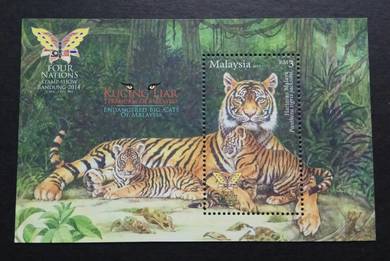 Miniature Sheet Endangered Big Cats Overprint 2013