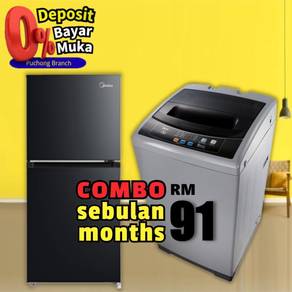 Combo Set Peti Sejuk Peti Ais Mesin Basuh Fridge R