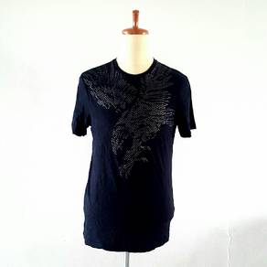 Armani Exchange Eagle Logo Printed Black Tee