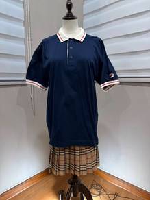 Vintage FILA blue black polo M 3151