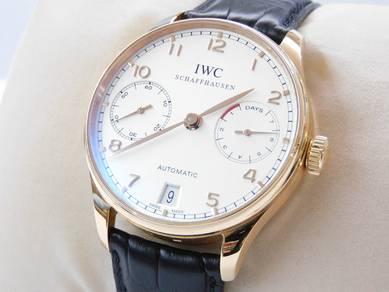 Rose Gold IWC Portuguese 7 Days Automatic