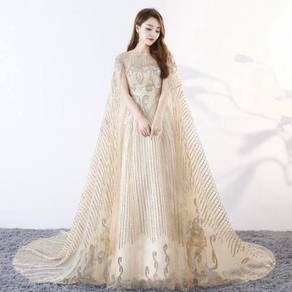 Gold wedding bridal prom dress gown RB0470
