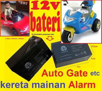 12v Volt Bateri Kereta Mainan Alarm Auto Gate Toy