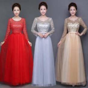 Muslimah shimmer bridesmaid prom dress RBP0331