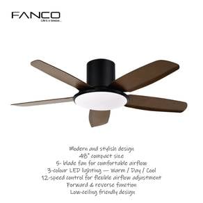 FANCO IBISCO F-1355RC 48" Ceiling Designer Fan wit
