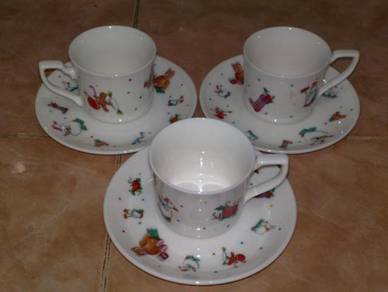 Cawan piring KFC cup saucer set 3