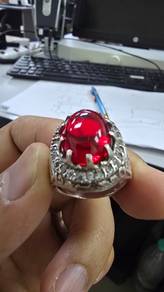 Cincin Batu Delima Merah