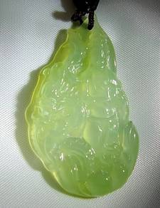 Glassy Ice Jadeite Jade Enlightenment Pendant