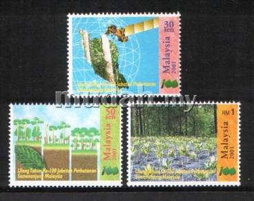 Mint Stamps 100th Anniversary Forestry Msia 2001
