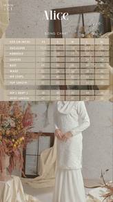 Minimalace Alice Kurung Nikah (White)