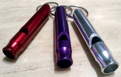 Camping Hiking Police Security Aluminum Whistle