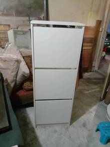 rak kasut Ikea tiggi tiga kaki