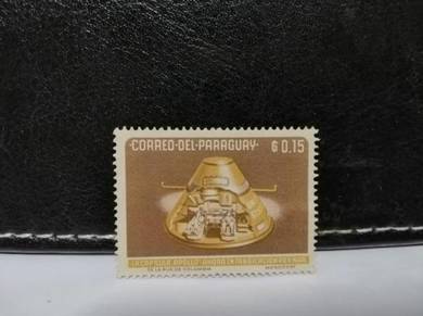 1964 Paraguay Stamp Apollo Command Capsule