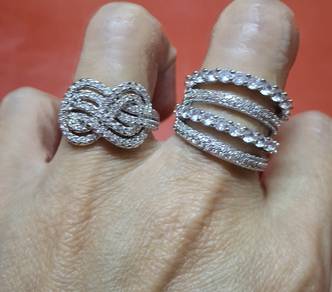 925 stamp silver Newly Designed Twist Shape Rings