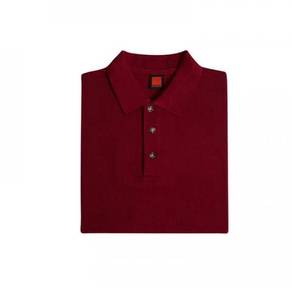 T-shirt Plain Polo Oren Sport Short Sleeve Maroon