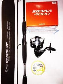 Shimano sienna 4000 combo quantum snapshot rod