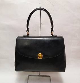 Authentic Vintage Etienne Aigner Black Leather Top