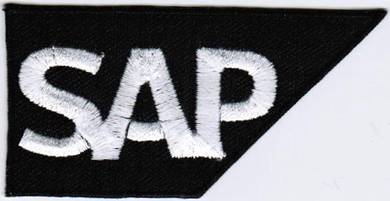 SAP SE BLACK Software Motor Car Racing Badge Patch