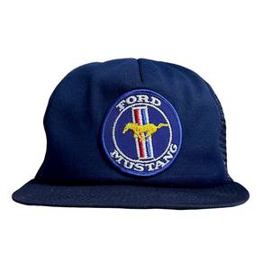 (S/M) Vintage 80s Ford Mustang USA TruckerSnapback