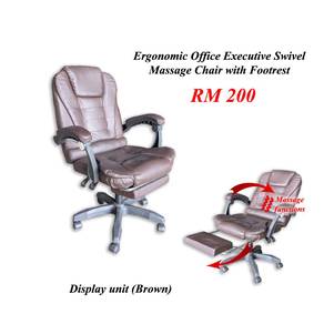 Ergonomic Brown Office Executive Swivel Massage