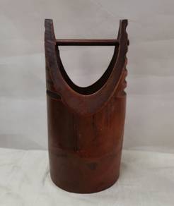 BAMBOO vtg japanese ikebana vase