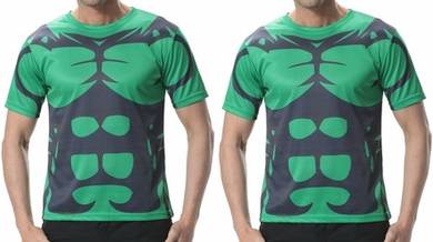 T16465 INCREDIBLE HULK Quick-Dry Sports T-Shirt