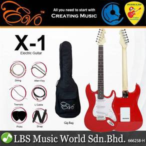 Evo X-1-RD Stratocaster Electric Guitar Linden Woo