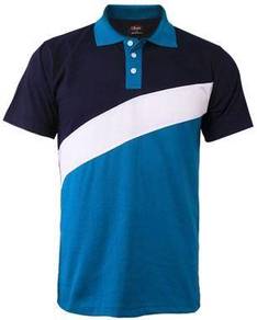T-shirt Chest Block Polo Enzo Code 2794 Teal green