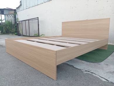 BK-02A-Q NEW *Katil Queen Bed Frame with Headboard