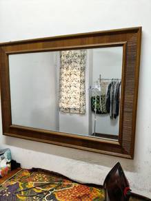Cermin besar kayu solid  Jualan Pindah Rumah