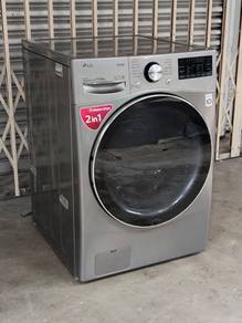 LG 2in1 front load hot washer with dryer 15/8 k.g