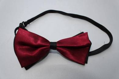Red Maroon Black Adjustable Men Bowtie Bow Tie