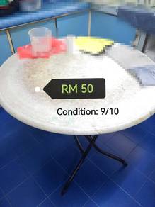 Foldable Round Kopitiam Table