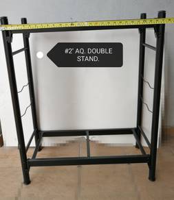 Aquarium Double Stand 2feet Tank Fish Akuarium