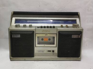 sony cfs-46s fm/mw/sw1/sw2 stereo cassette recorde