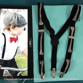 CRFT1733 bones skelaton kid elastic adjustible sus
