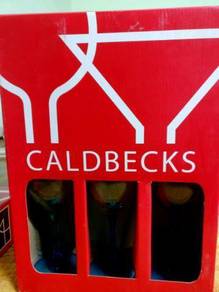 NEW Unopened still in box CALBECKS 6 WINE GLASSES