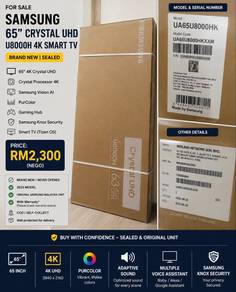 Samsung 65" Crystal UHD U8000H 4K Smart TV