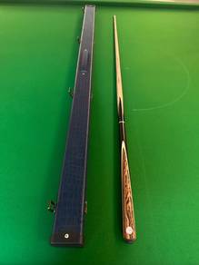 Snooker cue 3 piece c/w leather box