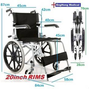 18inch Handle Openable Wheelchair 11kg Lightweight