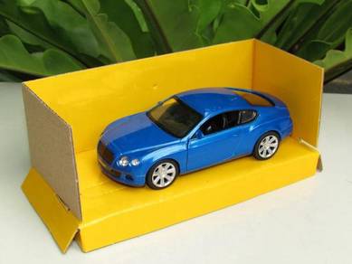 Top Mark Diecast Car Bentley Continental GT Blue