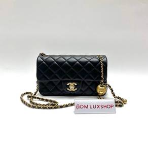 Preloved Chanel CF Black Pearl Crush Mini Rec