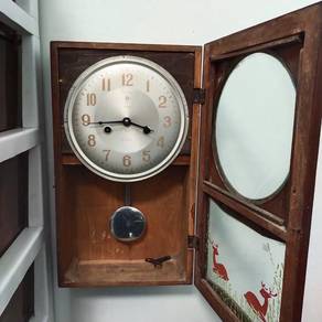 WALKING Antique Wall Clock Antik Home Deco